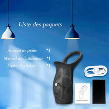 Charger l'image dans la galerie, Anneau Homme Vibrant Sex Toýs Couple, 10 Modes Sextoyse Homme Sex Toys, Sex Toyspour Pour Homme, Anneau Vibrant Pénis Clitoridienne, Anneaux de Pénis Sextoyse Couple Plaisir