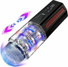 Charger l'image dans la galerie, Masturbateurs Masculins Sex Toýs Homme - Masturbateur Homme LED Sex Toys avec 7 Poussées &amp; Rotations &amp; Vibration Masturbateur Homme 3D Vaginette Ultra Réaliste