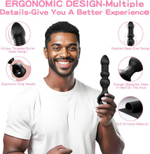 Charger l'image dans la galerie, Perles Anales-Wordone Plugs Anals Vibrants avec 10 Vibrations&amp;7 Poussées, Masseur de Prostate, Jouet Anal pour Adulte, Jouets Sexuels pour Mâles, Vibromasseur Point G Bullet pour Hommes&amp;Femmes