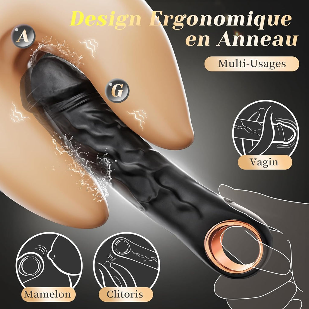 Gode Vibro-masseur Vibromasseur Godemichets Sex Toýs Femme, con 10 Vibrazione Vibromasseurs Feminin Sex Toy Godemichés, Point G Xlitoridien Dildo Gode Femme Sex Sextoys Couple