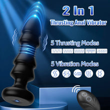 Charger l'image dans la galerie, Plug Anal Vibromasseur Sex Toys, Homme Sex Stimulateur Gode Sex Toys Prostate Vibrateur Anal Télécommandé Sex Toýs avec 5 modes de poussée vibrant portabl Pour Couple Jouet Sexualité