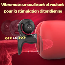 Charger l'image dans la galerie, Anneau Penien - Anneau Homme Vibrant Sex Toys, Double Anneaux de Pénis Sex Toýs Couple Vibromasseurs pour Homme, Anneau Vibrant Pénis Homme avec 10 modes, Stimulateur Clitoridien pour Couple