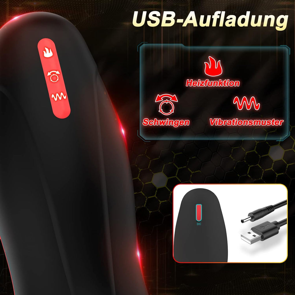 Masturbateurs Masculins Sex Toys avec 3 motifs d'oscillation 9 Vibration Masturbeuse Homme Poche Chatte Sextoyse Homme Sex Sextoyse Couple Plaisir Sex Toyspour pour Homme Sex Toyspour pour Couple