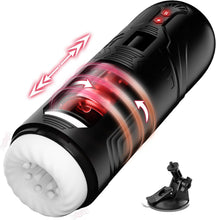 Charger l'image dans la galerie, Masturbateur Électrique pour Homme, Jouet Sexuel pour Homme Solo avec 7 Modes de Poussée et de Rotation, 3 en 1 Masturbateur de Poche pour Pénis et Chatte Jouets Sexuels pour Homme