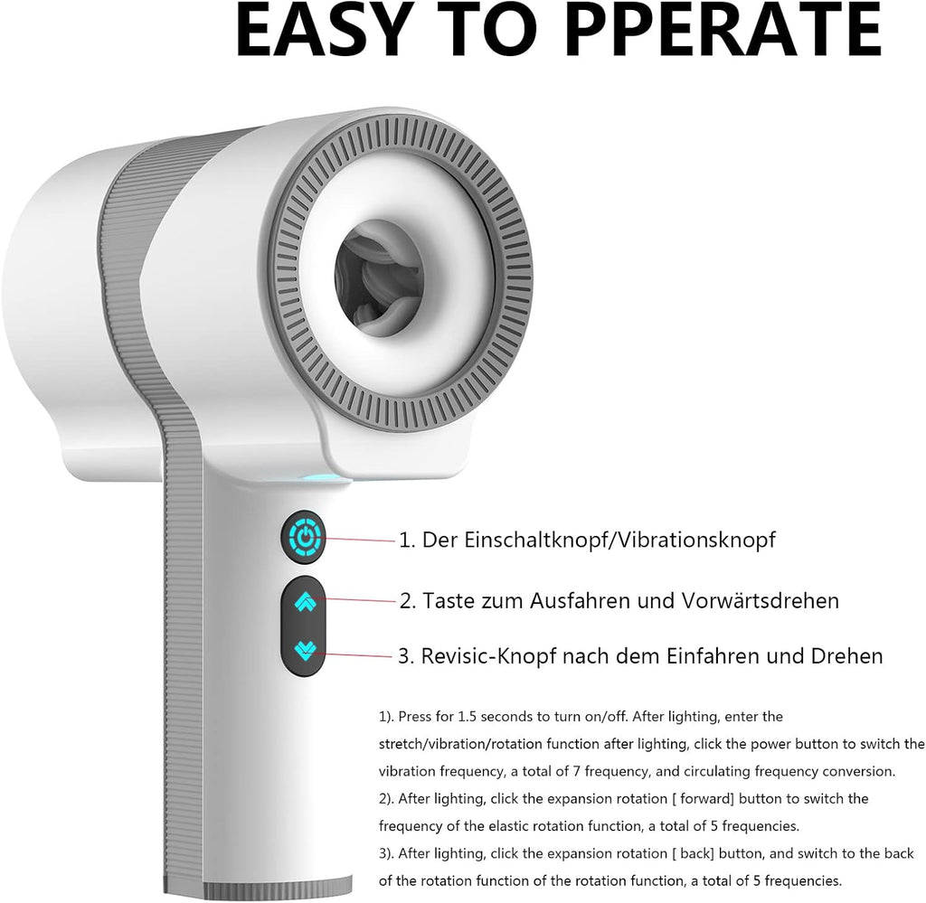 Masturbateur Électrique Coupe Masturbateur Électrique Pour Hommes, Masturbateur Automatique Avec 5 Types De Rotation Télescopique, 7 Types De Vibration, Masturbateur Avec Charge Rapide Magnétique