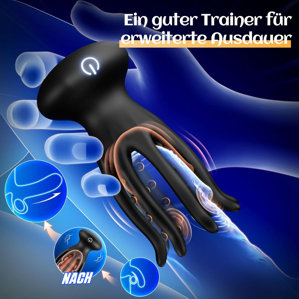 Masturbation pour hommes Vibromasseur pour pénis Stimulation du gland, 10 modes de jouets sexuels pour les couples d'hommes Masturbateurs extrêmes, vibromasseur pour gland Jouets sexuels pour hommes Solo Vibromasseurs de poche Muschi