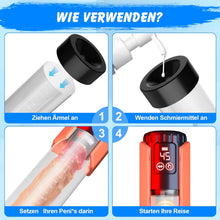 Charger l'image dans la galerie, Pompe à pénis pour agrandissement du pénis, pompe à pénis avec 5 niveaux d'aspiration, jouet sexuel pour homme, 100% étanche, extension de pénis, masturbateur d'érection, jouet sexuel
