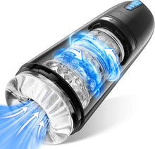 Charger l'image dans la galerie, Masturbeuse Homme Sex Toys, Masturbateurs Masculins Mains Libres avec 7 Modes d'aspiration et 7 Modes de Rotation, Masturbateur Homme Automatique Vaginette Ultra Réaliste Sextoyse Homme Sex Sex Toys