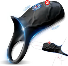 Charger l'image dans la galerie, Anneau Homme Vibrant Sex Toýs Couple, 10 Modes Sextoyse Homme Sex Toys, Sex Toyspour Pour Homme, Anneau Vibrant Pénis Clitoridienne, Anneaux de Pénis Sextoyse Couple Plaisir