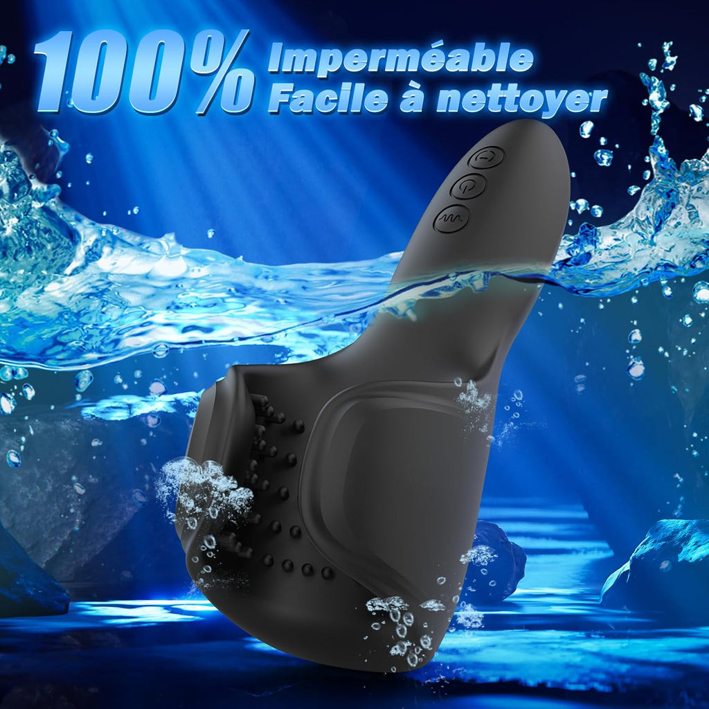 Vibromasseur Pour Hommes Sex Toys, Vibromasseurs Sex Toýs Couple - Masturbateurs Masculins Mains Libres avec 10 Modes Morsure et de Vibration, Sextoy Homme Sex Toýs Homme Suceur Sextoys