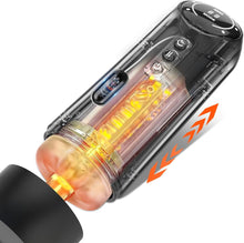 Charger l'image dans la galerie, Masturbateur électrique avec chauffage : 10 modes de vibration, 4 modes de succion et 4 modes de poussée, pompe à pénis pour homme, jouet sexuel vaginal, fellation, vagin artificiel, gros masturbateurs