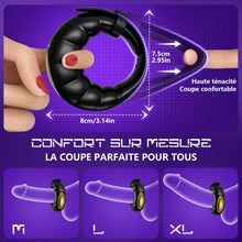Charger l'image dans la galerie, Anneau Vibrant Pénis Homme Sex Toys - App Vibromasseur Cockringe Hommes Reglable,Sex Toýs Homme Anneaux de Pénis avec 10 Modes de Vibration,Sextoy Objet Sexuelle Adulte Couple pour faire L'amour