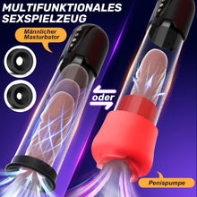 Charger l'image dans la galerie, Pompe à Pénis sex toýs homme Masturbateurs masculins avec 4 D'aspiration&amp; 6 modes entraînement,Vakuum pumpe pompe pénis Vibromasseurs avec Vaginette Silicone, Sextoy Homme Masturbateur