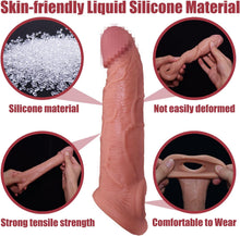Charger l'image dans la galerie, 8 Inch Vibrating Penis Sleeve with 10 Vibration Modes
