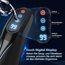 Charger l'image dans la galerie, Masturbateur Homme Sextoyse Homme Sex, Masturbâteur Homme Mains Libres Automatique Masturbateurs Masculins Sex Toys avec 9 Mode Succion et Vibration 3D Vaginette Pénis Vibromasseur Sex