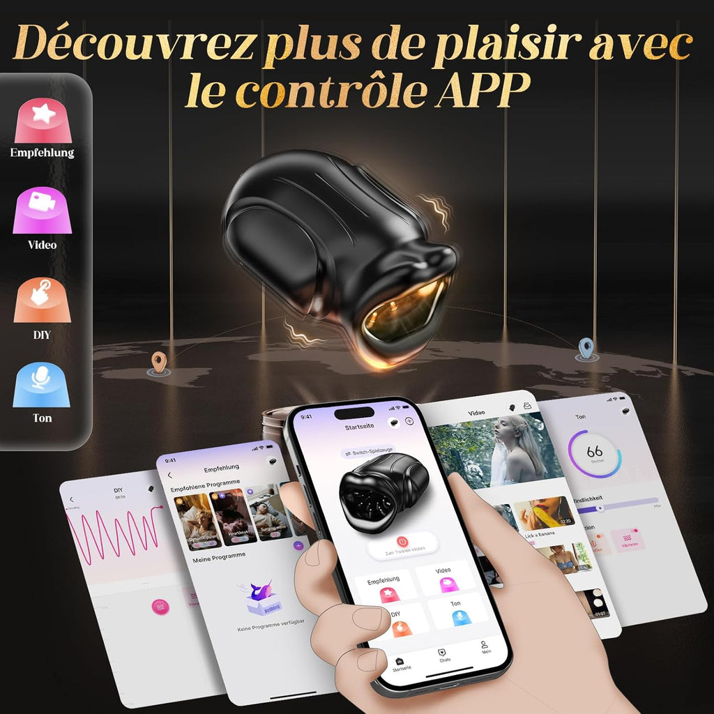 Bouche Sexy Masturbateurs Masculins, Sex Toýs Homme Vaginette Ultra Réaliste Masturbateur avec 10 Modes de Vibration, Masturbateur Automatique Enveloppé à 360° Penisse Vibromasseur Homme Sex Toys