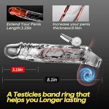 Charger l'image dans la galerie, Gaines Pour Pénis, Extenseur De Pénis avec Vibrateur Pénis Anneau, Jouets Sexuels Manchon Pénis pour Améliorer l'érection et retarder l'éjaculation, Sex toys for Homme