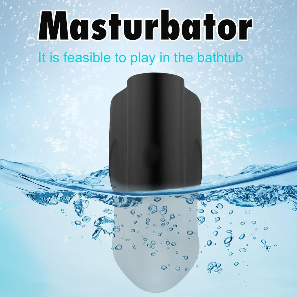 Yoaiv Coupe Masturbation Homme Automatique, Vibromasseur Pénis pour Homme avec 10 Modes de Vibration, Masturbateurs Electriques Entraîneur de Pénis, Homme Relaxe Massage