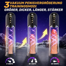 Charger l'image dans la galerie, Pompe à Pénis sex toýs homme Masturbateurs masculins avec 4 D'aspiration&amp; 6 modes entraînement,Vakuum pumpe pompe pénis Vibromasseurs avec Vaginette Silicone, Sextoy Homme Masturbateur