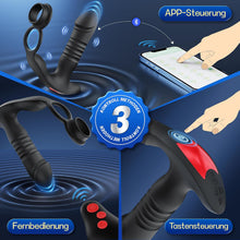 Charger l'image dans la galerie, Plug Anal Sextoyse Homme Sex, Vibromasseur Plugs Anals Sex Toys avec 7 fonctions de choc 7 Modes de Vibration avec anneau pénien stimulation de la prostate Sextoyse Couple Plaisir