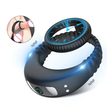 Charger l'image dans la galerie, Anneaux vibrants pour couple pour hommes, Anneau pénien 2 en 1 pour un plaisir et une stabilité accrus, 10 vibrations réglables pour des performances plus longues et plus fortes
