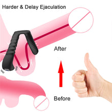 Charger l'image dans la galerie, Anneaux vibrants pour couple pour hommes, Anneau pénien 2 en 1 pour un plaisir et une stabilité accrus, 10 vibrations réglables pour des performances plus longues et plus fortes
