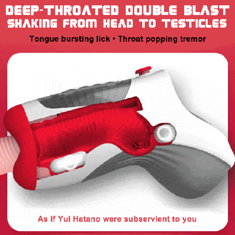 Masturbateur Fellation Chauffant à Vide avec Contrôle de la Gorge Profonde et 7 Modes de Vibration et 3 Modes de Succion