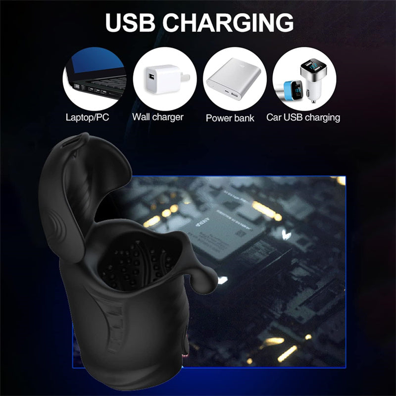 Vibromasseur Penis Electrique 3 en 1 avec 10 Modes de Vibration, Les derniers moteurs doubles et de nombreuses options d’exercice