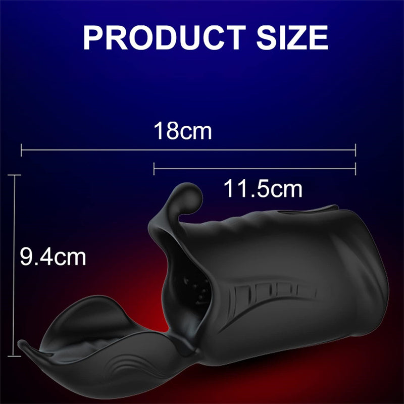 Vibromasseur Penis Electrique 3 en 1 avec 10 Modes de Vibration, Les derniers moteurs doubles et de nombreuses options d’exercice