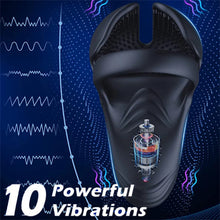 Charger l'image dans la galerie, Vibromasseur Penis en Silicone avec Anneau Pénien et 10 Modes de Vibration