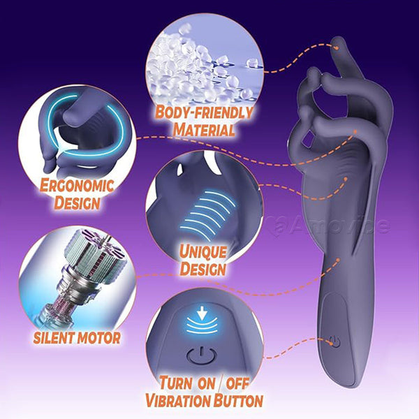 Anneau Vibrant pour Pénis Masturbateur pour Hommes, 10 Modes de Vibration Jouets Sexuels pour Hommes Masturbateur Electrique, Nouveau Penis Trainer Jouet Sexuel pour Couples Sexe Extrême