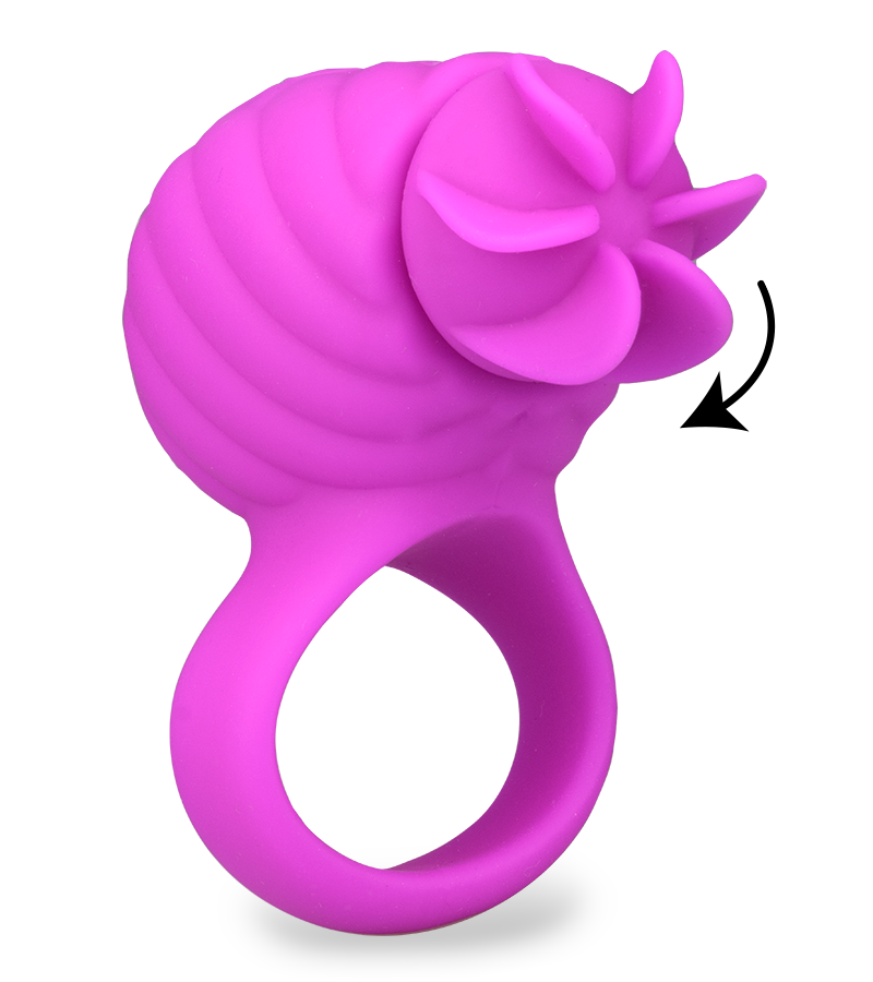 Anneau cockring rotatif silicone USB