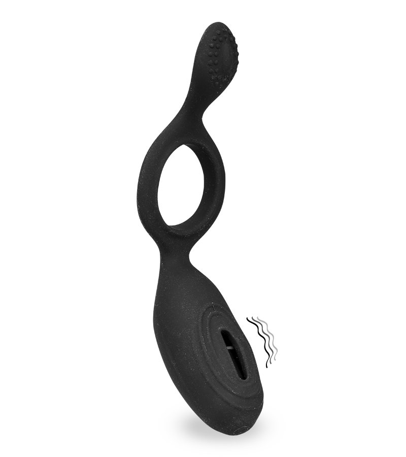 Anneau pénien vibrant en silicone