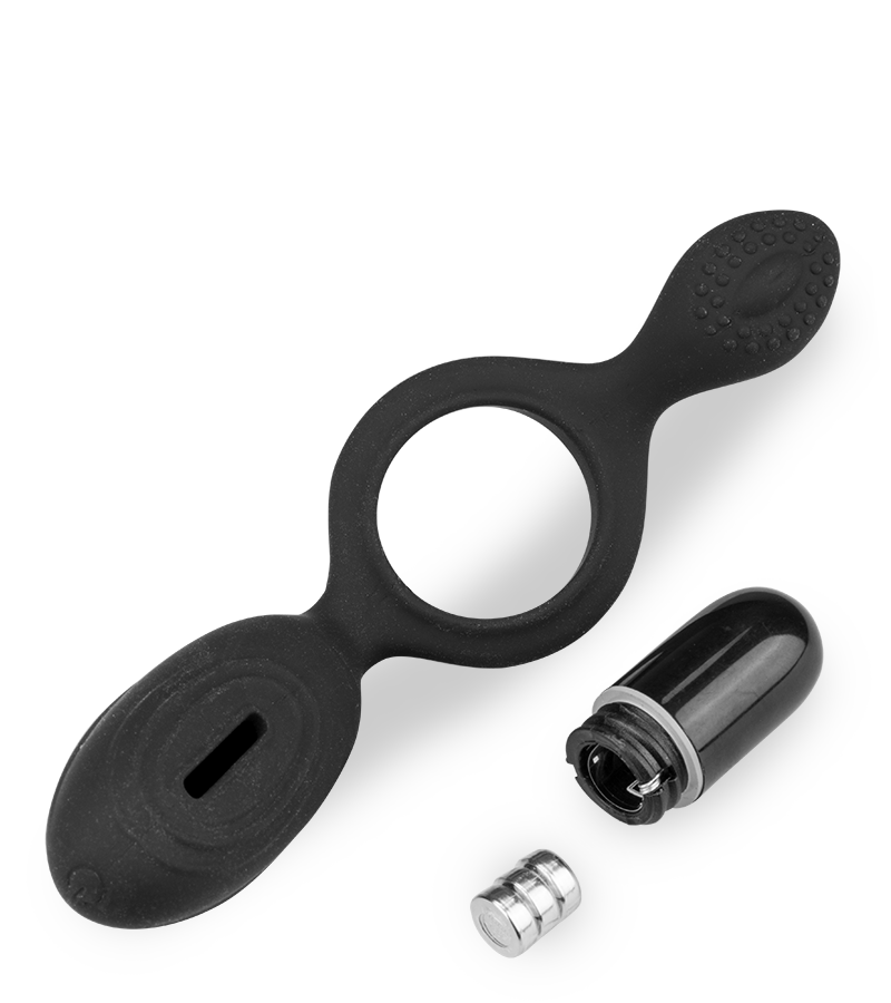 Anneau pénien vibrant en silicone