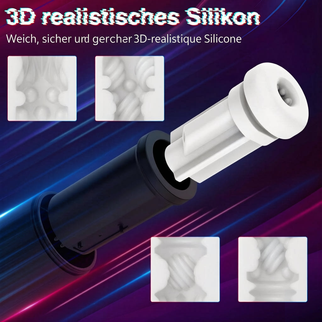 Masturbateur électrique avec chauffage : 10 modes de vibration, 4 modes de succion et 4 modes de poussée, pompe à pénis pour homme, jouet sexuel vaginal, fellation, vagin artificiel, gros masturbateurs
