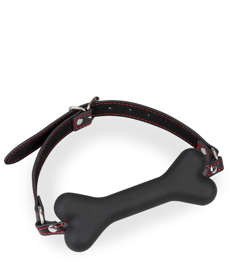 Bâillon os en silicone 15,0cm Puppy Play