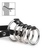 Ceinture 5 anneaux cockring métal