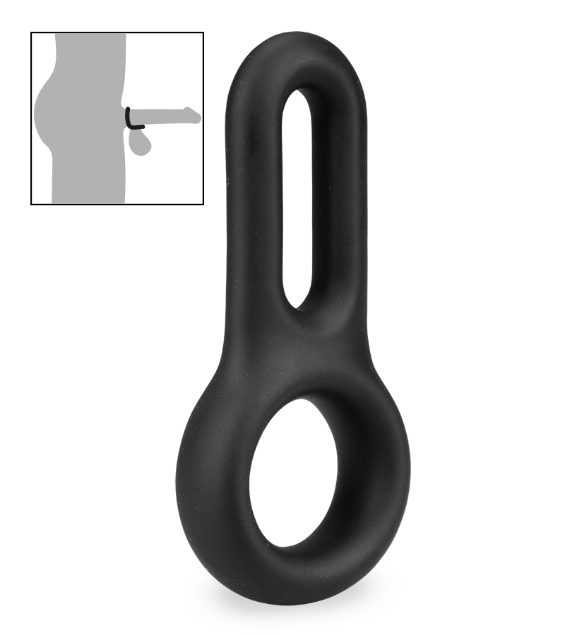 Cockring double en silicone médical Vaster