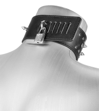 Charger l'image dans la galerie, Collier SM à pointes et cadenas