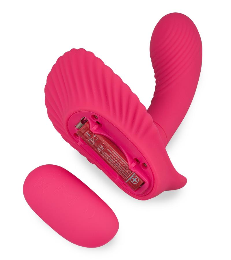 Culotte gode coquillage vibrant télécommandée
