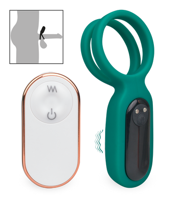 Double anneau vibrant avec stimulateur de clitoris Unity