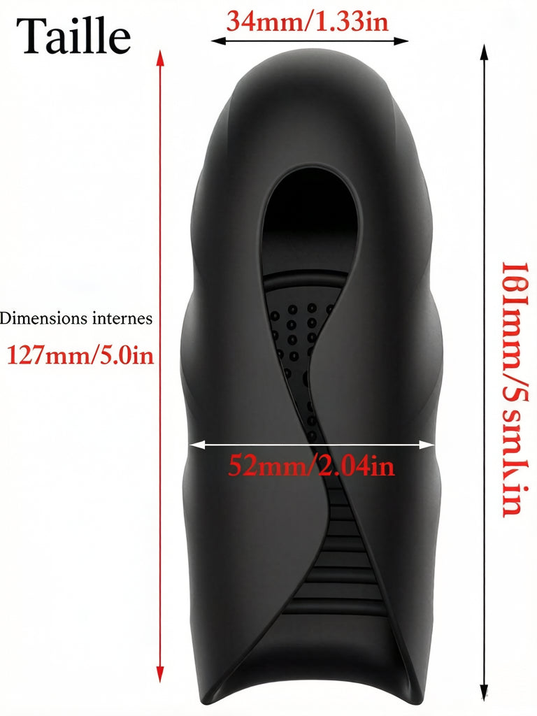 Masturbateur électrique, exerceur de pénis, vibromasseur avec 10 modes de vibration, appareil de massage pour le pénis, masturbateur électrique, jouet sexuel à stimulations multiples pour homme, stimulateur de gland