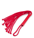 Fouet martinet à lanières rouge