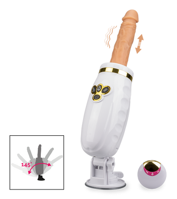Fucking machine 16 vitesses avec gode chauffant