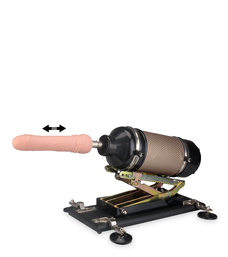 Fucking machine avec gode Tim