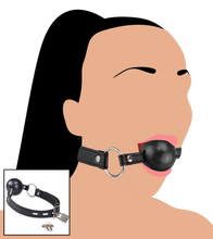 Charger l'image dans la galerie, Gag-ball - bâillon de bondage BDSM sans anneaux