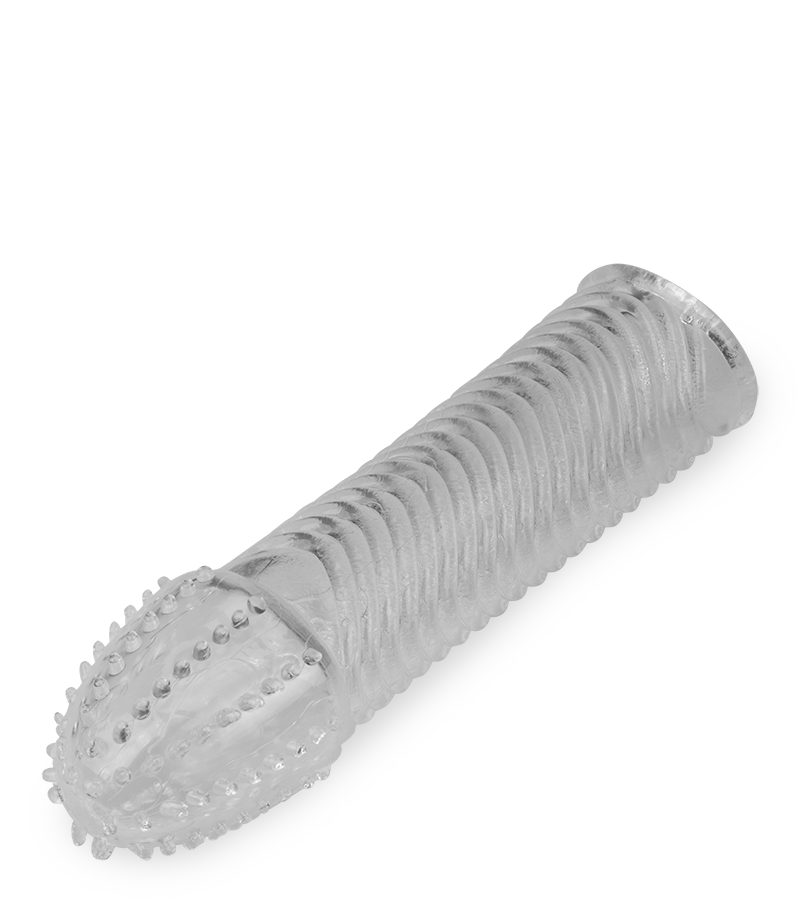 Gaine de pénis avec vaguelettes en 3D