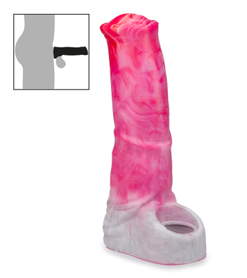 Gaine pénis en silicone cheval