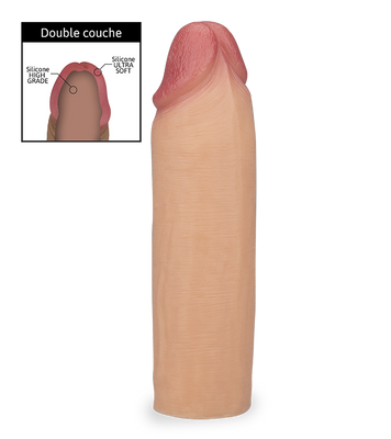 Gaine pour pénis réaliste silicone liquide