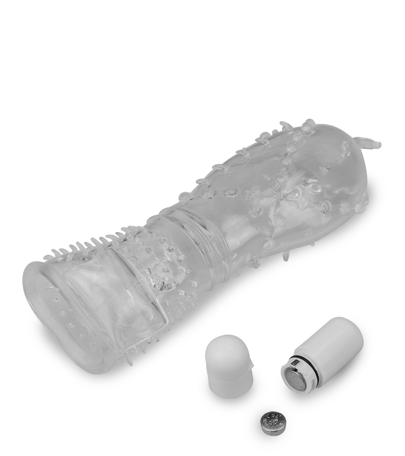 Gaine réaliste crystal picots vibrante